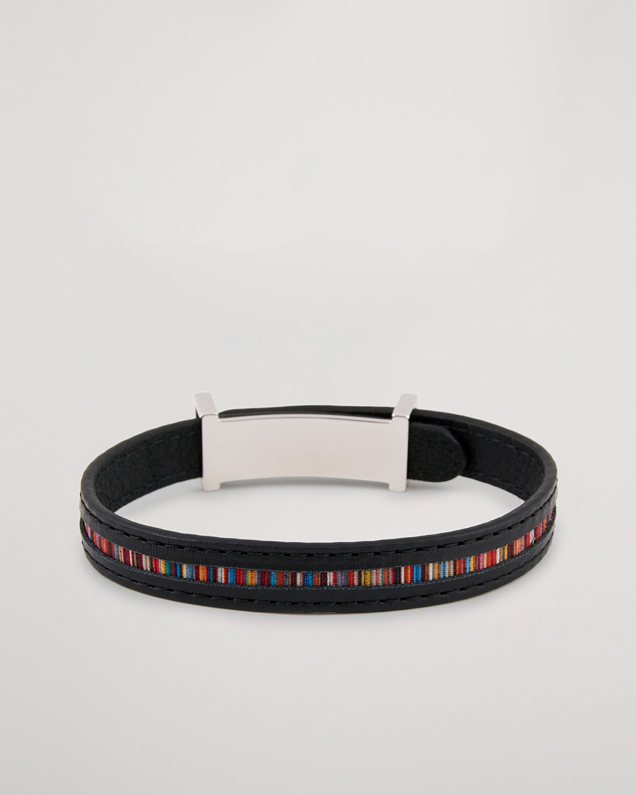 Herren | Paul Smith Leather Bracelet Black | Paul Smith | Leather Bracelet Black
