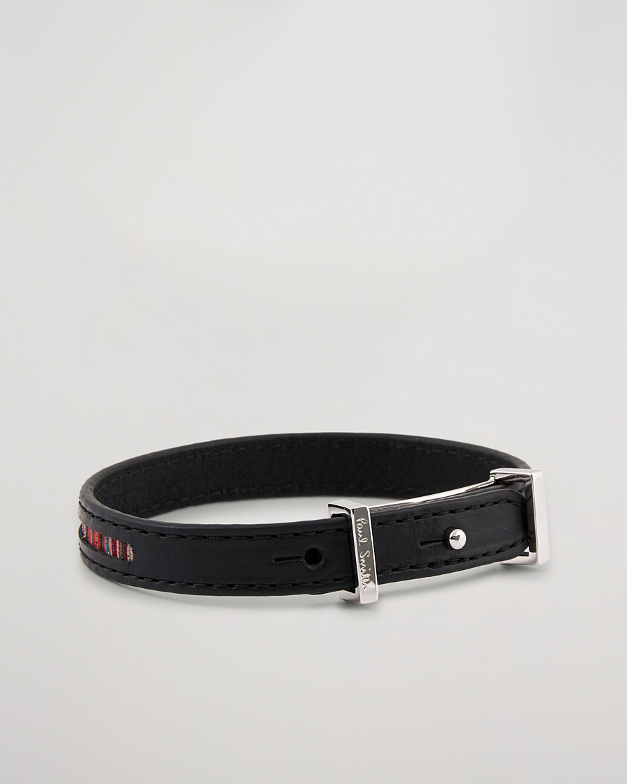 Herren | Paul Smith Leather Bracelet Black | Paul Smith | Leather Bracelet Black
