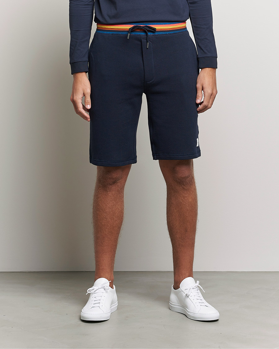 Herren | Shorts | Paul Smith | Birght Stripe Sweat Shorts Navy
