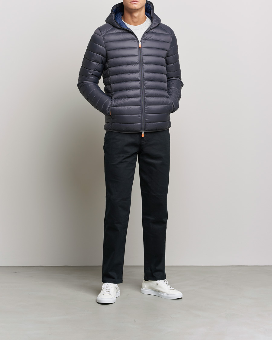 Herren | Jacken | Save The Duck | Donald Lightweight Padded Hooded Jacket Anthracite
