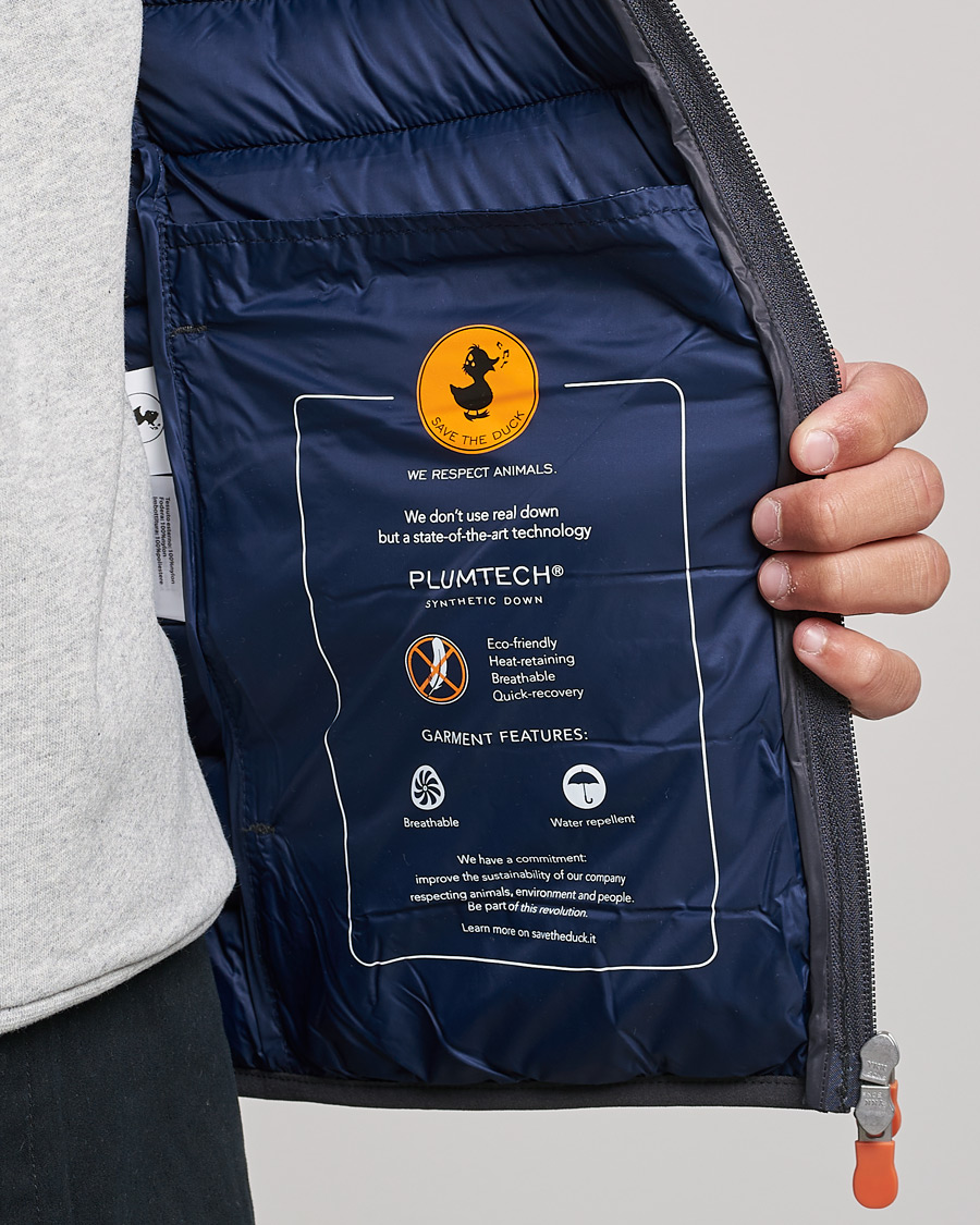 Herren | Jacken | Save The Duck | Donald Lightweight Padded Hooded Jacket Anthracite