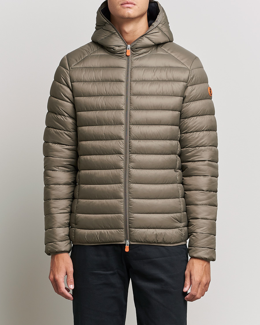 Herren | Jacken | Save The Duck | Donald Lightweight Padded Hooded Jacket Mud Grey