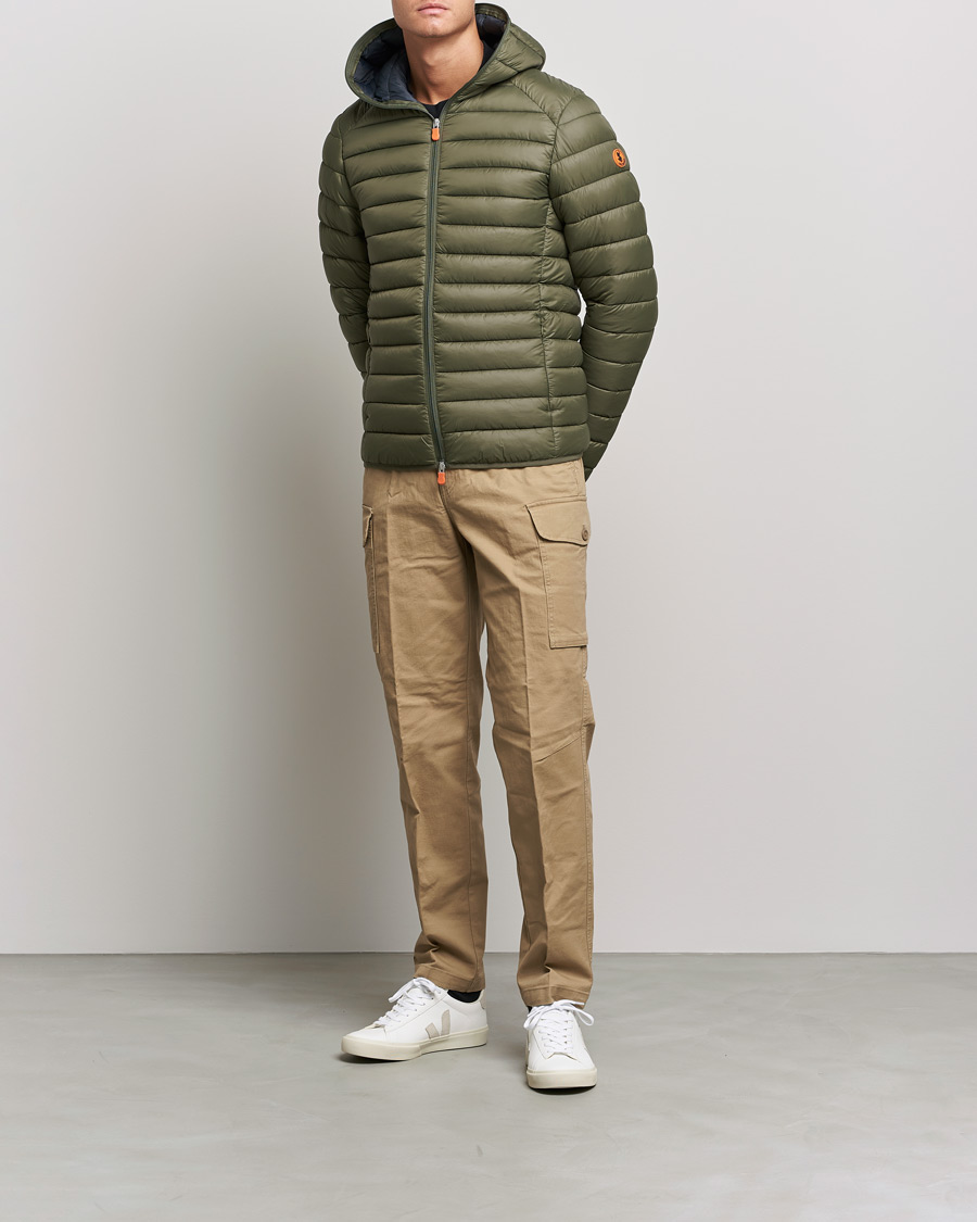 Herren | Jacken | Save The Duck | Donald Lightweight Padded Hooded Jacket Laurel Green