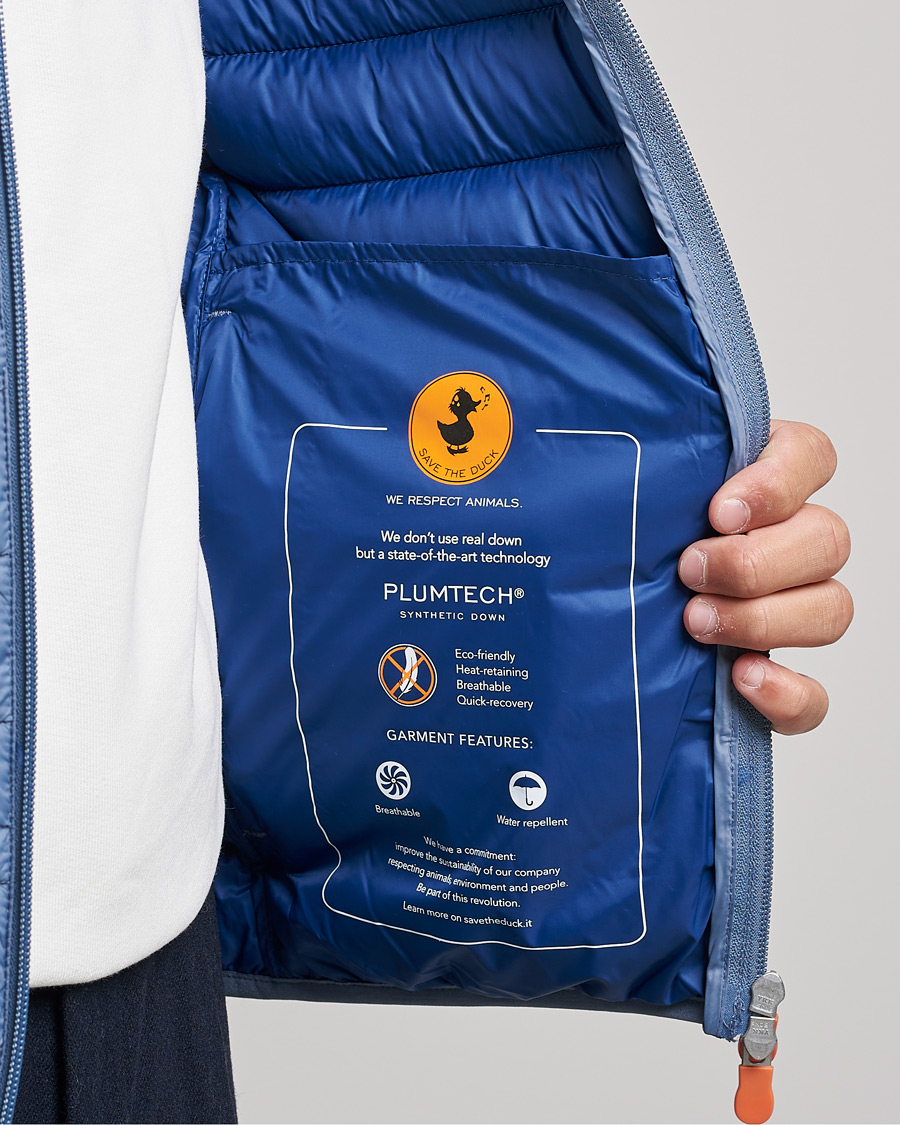 Herren | Jacken | Save The Duck | Donald Lightweight Padded Hooded Jacket Stone Blue