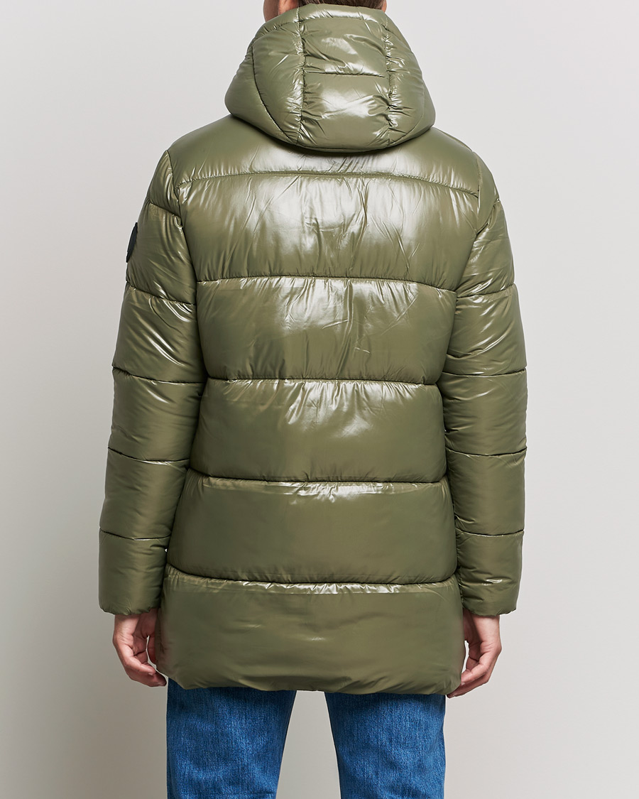Herren | Jacken | Save The Duck | Christian Long Padded Puffer Jacket Laurel Green