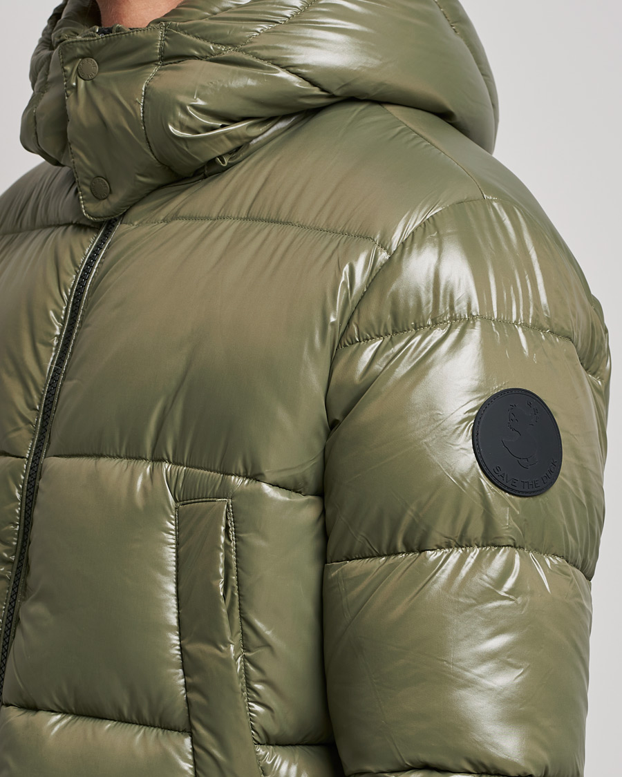 Herren | Jacken | Save The Duck | Christian Long Padded Puffer Jacket Laurel Green
