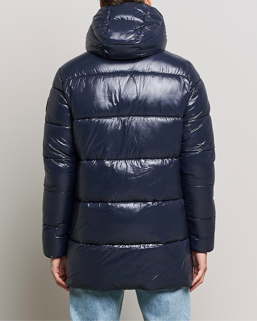 Herren | Jacken | Save The Duck | Christian Long Padded Puffer Jacket Blue Black