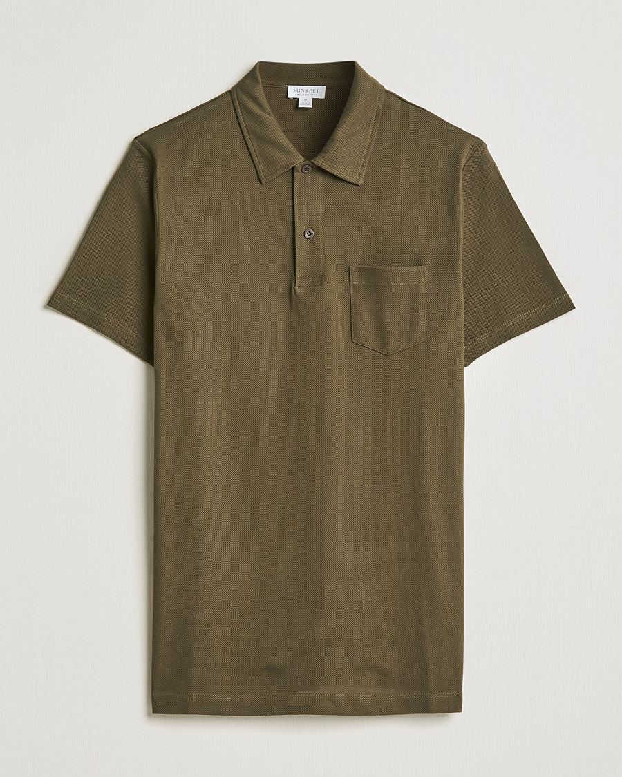 Herren | Poloshirts | Sunspel | Riviera Polo Shirt Dark Moss