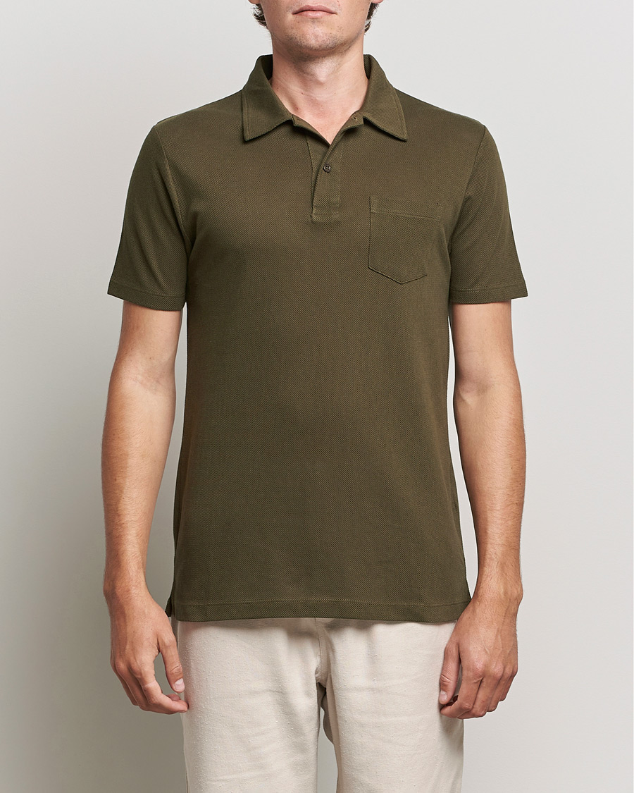 Herren | Poloshirts | Sunspel | Riviera Polo Shirt Dark Moss