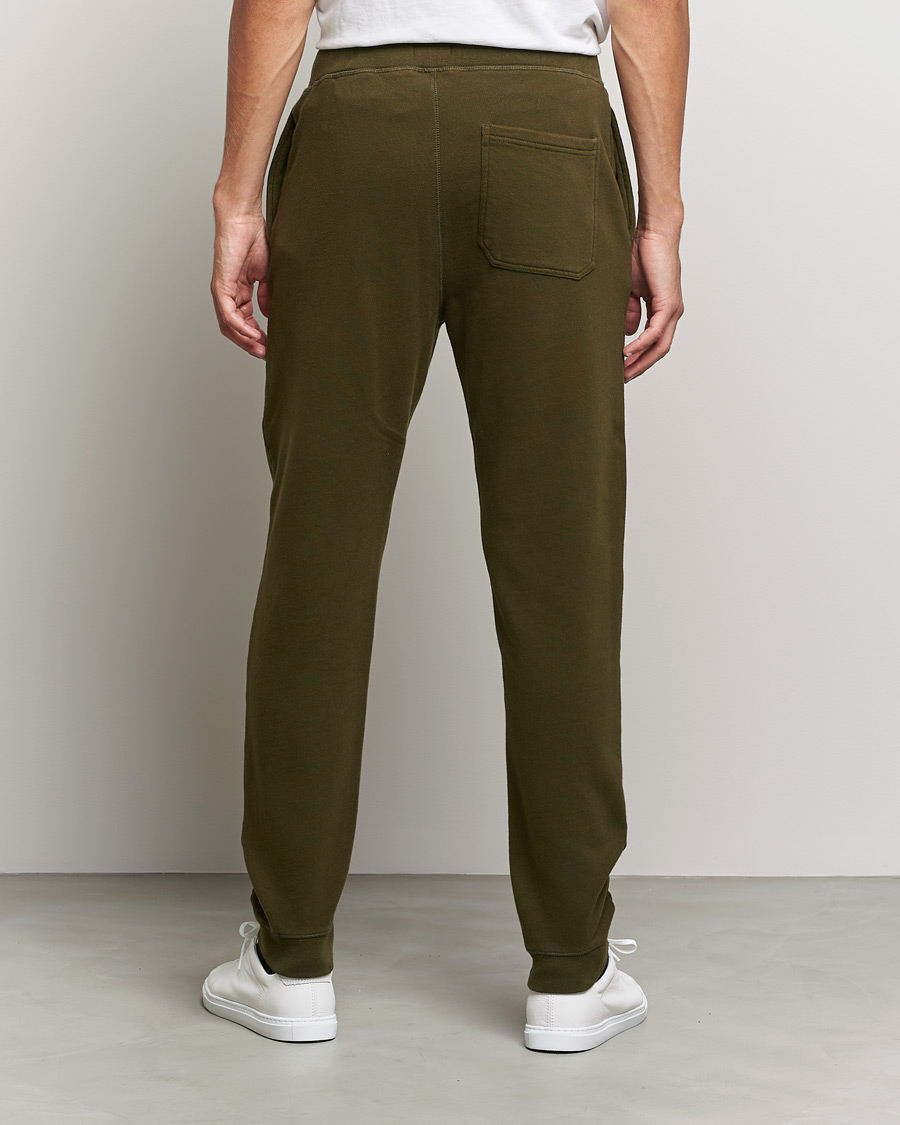 Herren | Hosen | Sunspel | Cotton Loopback Track Pants Dark Moss