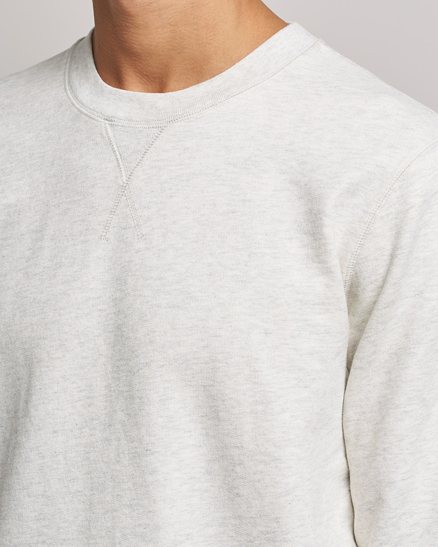 Herren | Pullover | Sunspel | Loopback Sweatshirt Archive White Melange