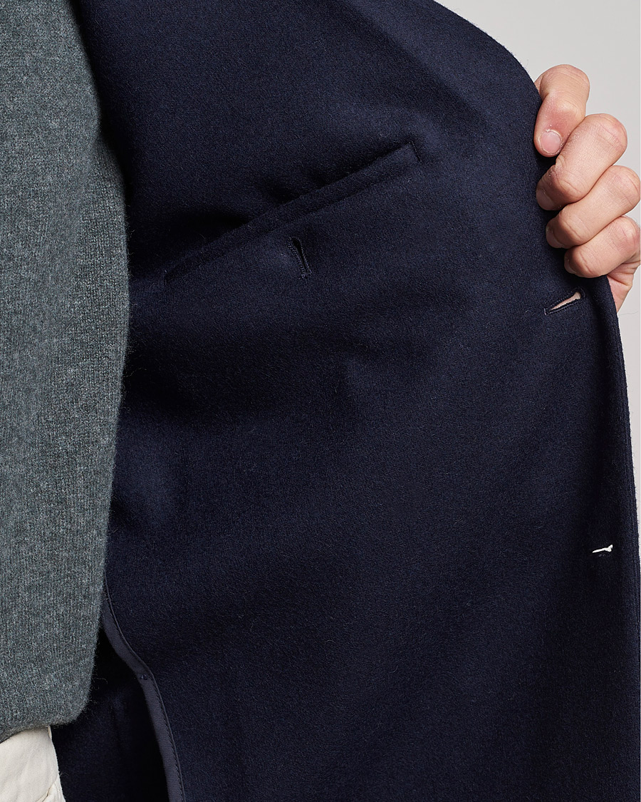 Herren | Sakkos | Sunspel | Boiled Wool Jersey Blazer Navy