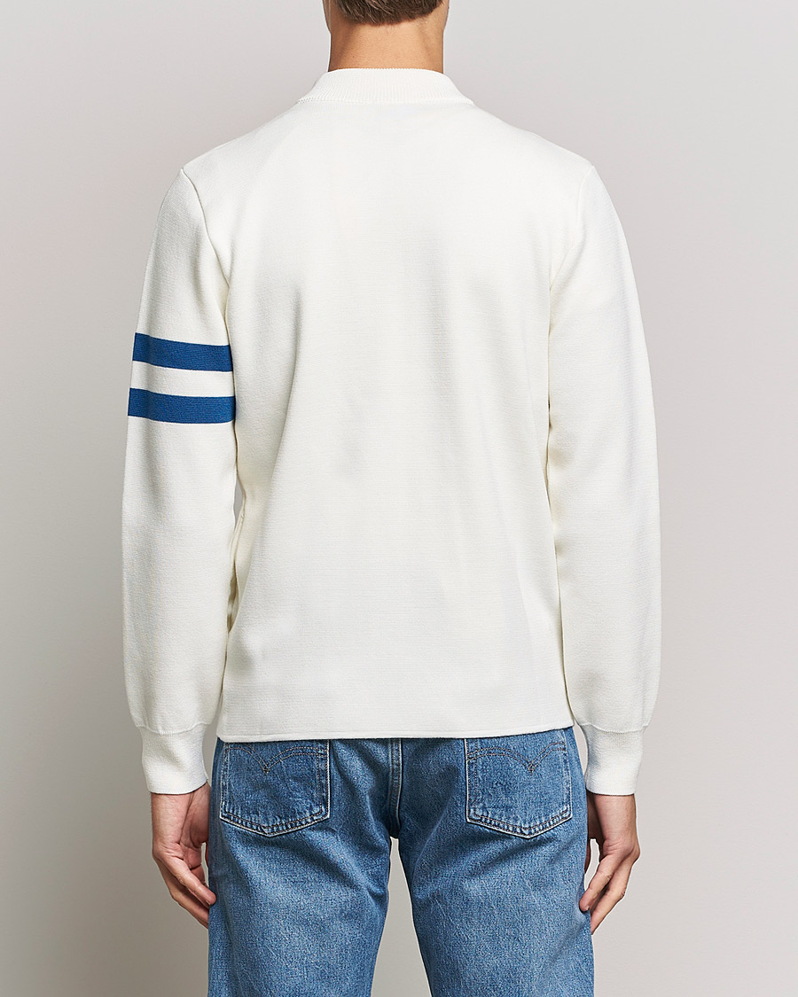 Herren | Pullover | Sunspel | Paul Weller Extra Fine Merino Zip Cardigan White