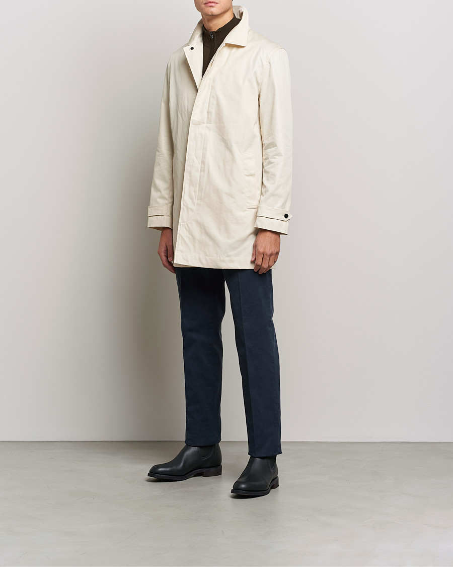 Herren | Jacken | Sunspel | Paul Weller Technical Cotton Mac Stone
