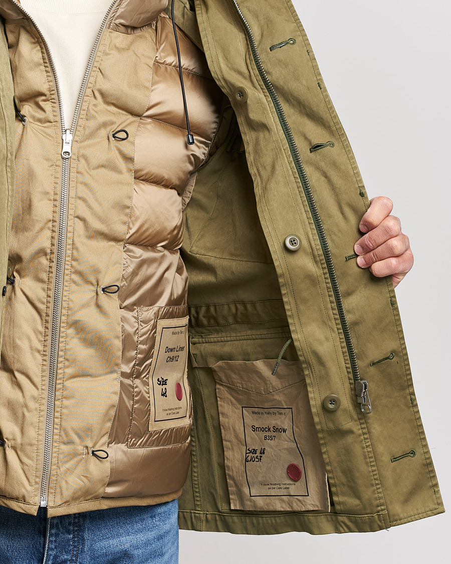 Herren | Jacken | Ten c | Smok Snow OJJ Hooded Field Jacket Olive