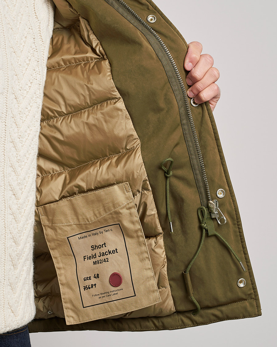 Herren | Jacken | Ten c | Padded OJJ Short Field Jacket Olive