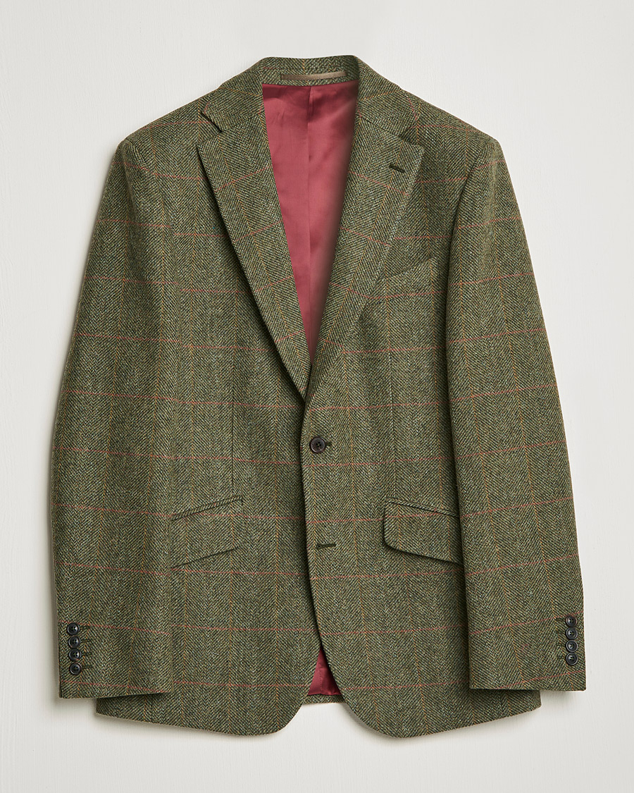 Herren | Sakkos | Walker Slater | Edward Lambswool Tweed Blazer Green