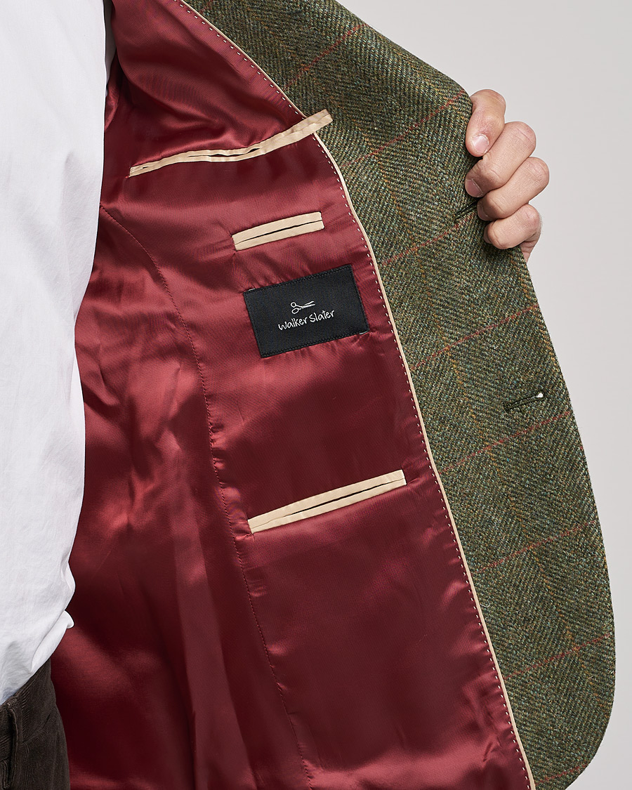 Herren | Sakkos | Walker Slater | Edward Lambswool Tweed Blazer Green