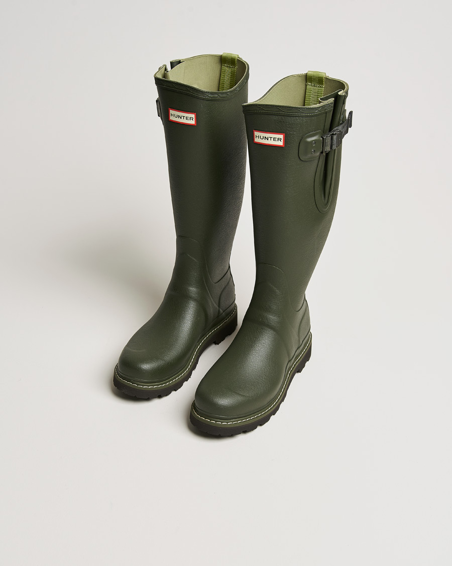 Herren | Hunter Balmoral Commando Sole Boot Dark Olive | Hunter Boots | Hunter Balmoral Commando Sole Boot Dark Olive