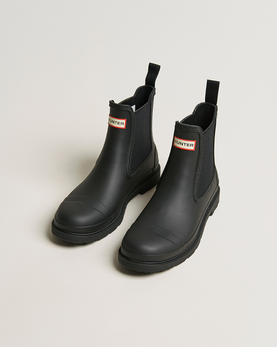 Herren | Galoschen & Gummistiefel | Hunter Boots | Commando Chelsea Boot Black