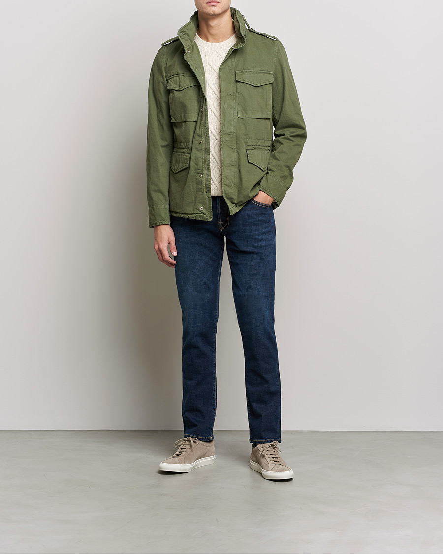 Herren | Jeans | Jacob Cohën | Nick Slim Fit Organic Cotton Jeans Mid Blue