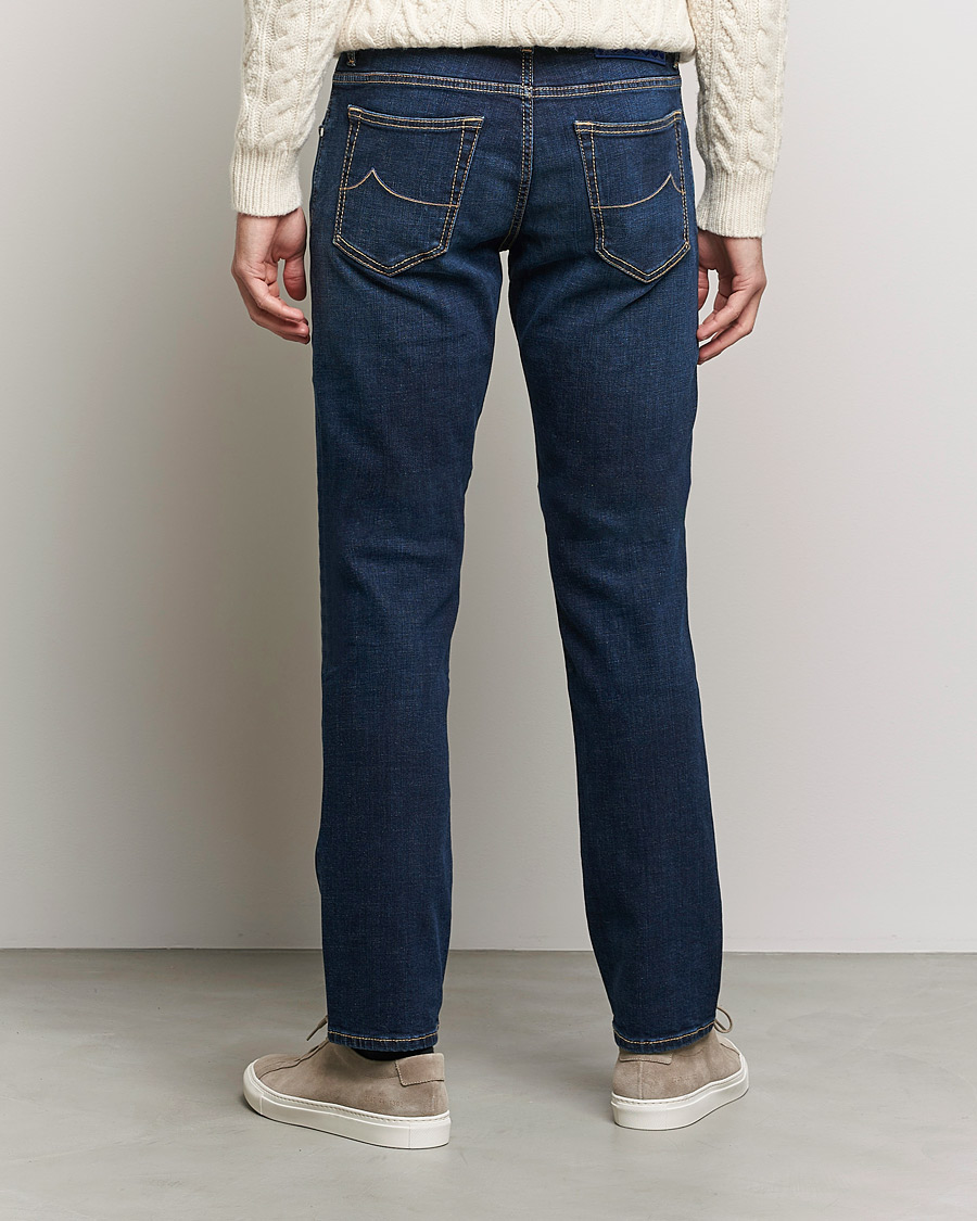Herren | Jeans | Jacob Cohën | Nick Slim Fit Organic Cotton Jeans Mid Blue