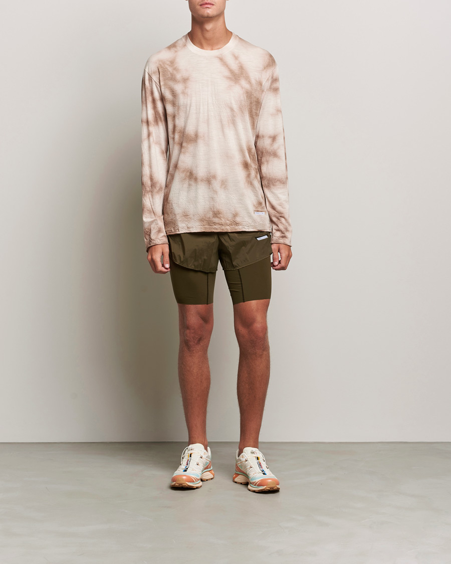 Herren | T-Shirts | Satisfy | CloudMerino Long Sleeve T-Shirt Thrush Batik