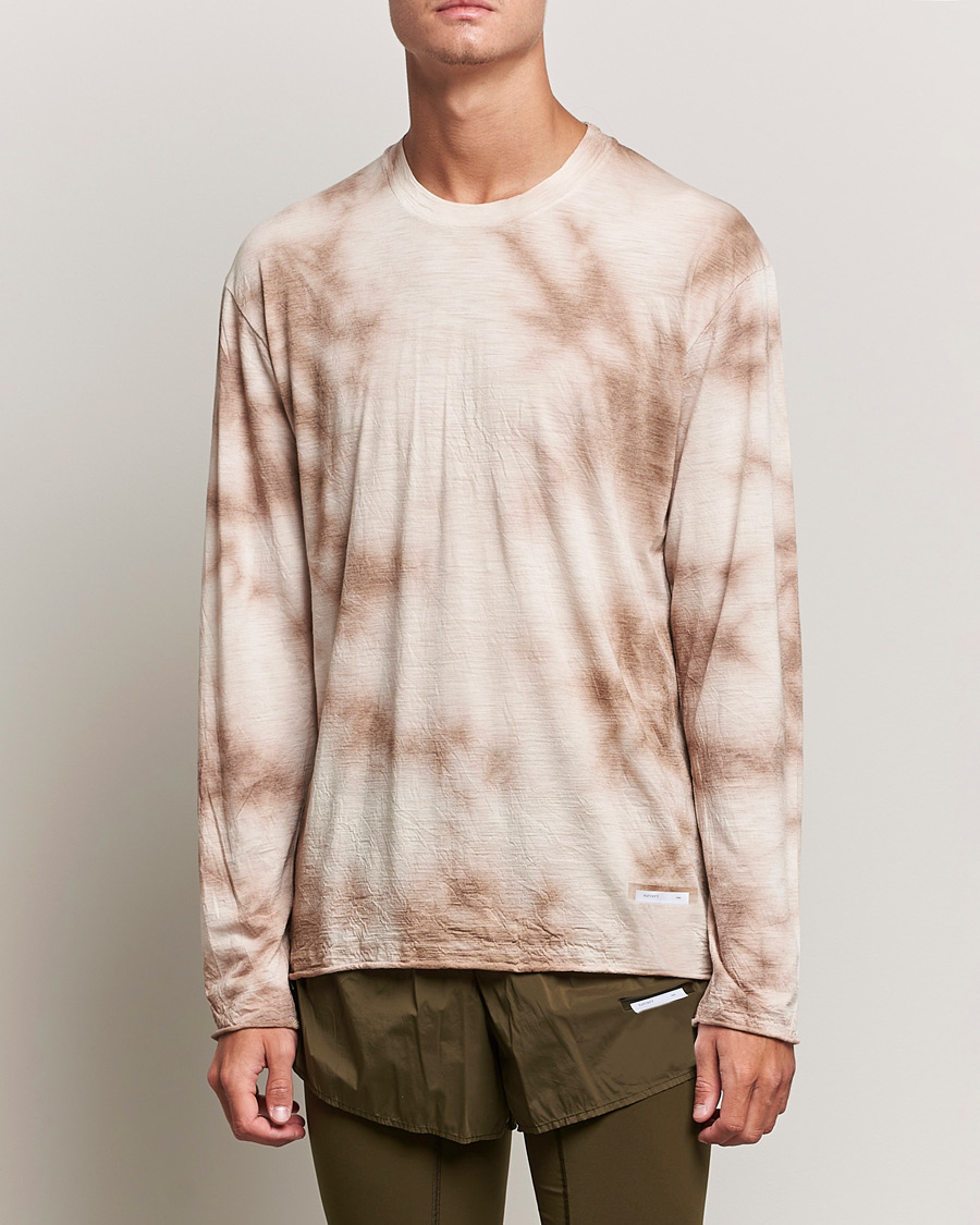 Herren | T-Shirts | Satisfy | CloudMerino Long Sleeve T-Shirt Thrush Batik