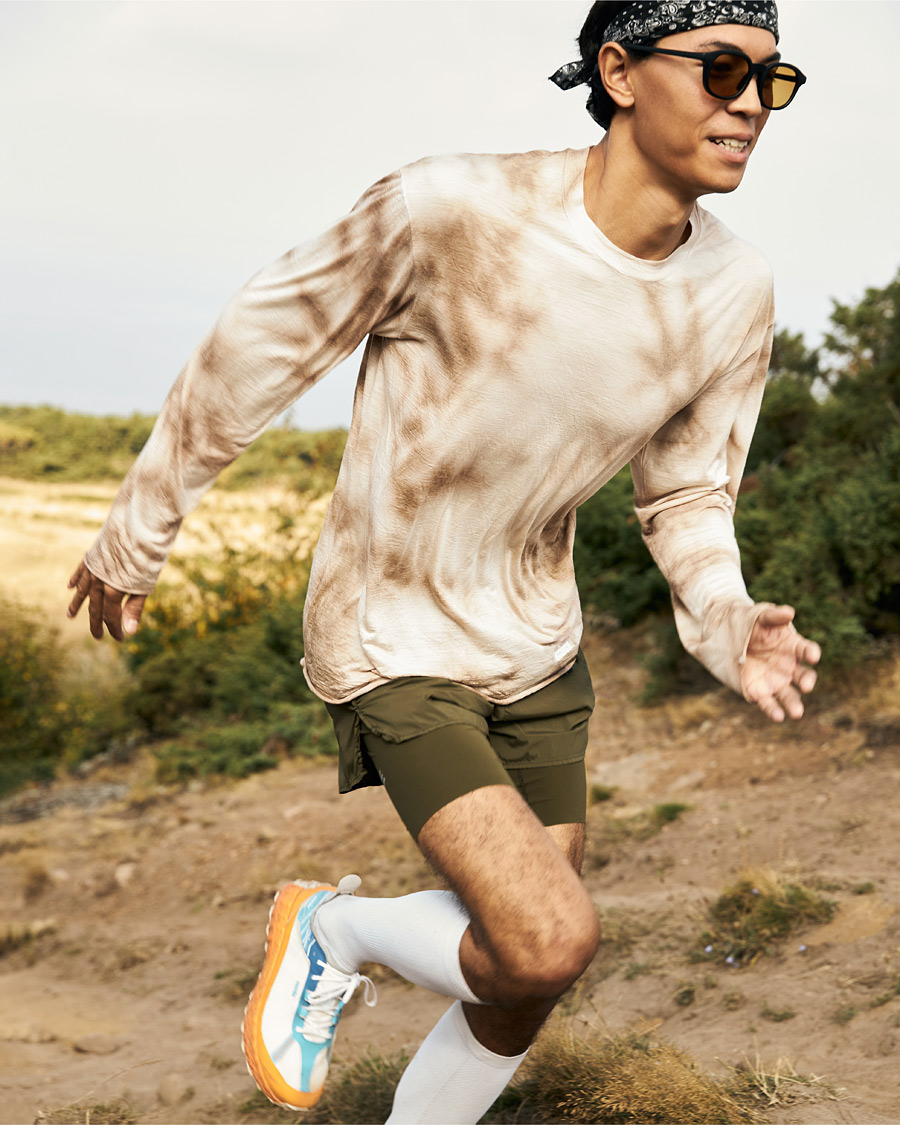 Herren | T-Shirts | Satisfy | CloudMerino Long Sleeve T-Shirt Thrush Batik