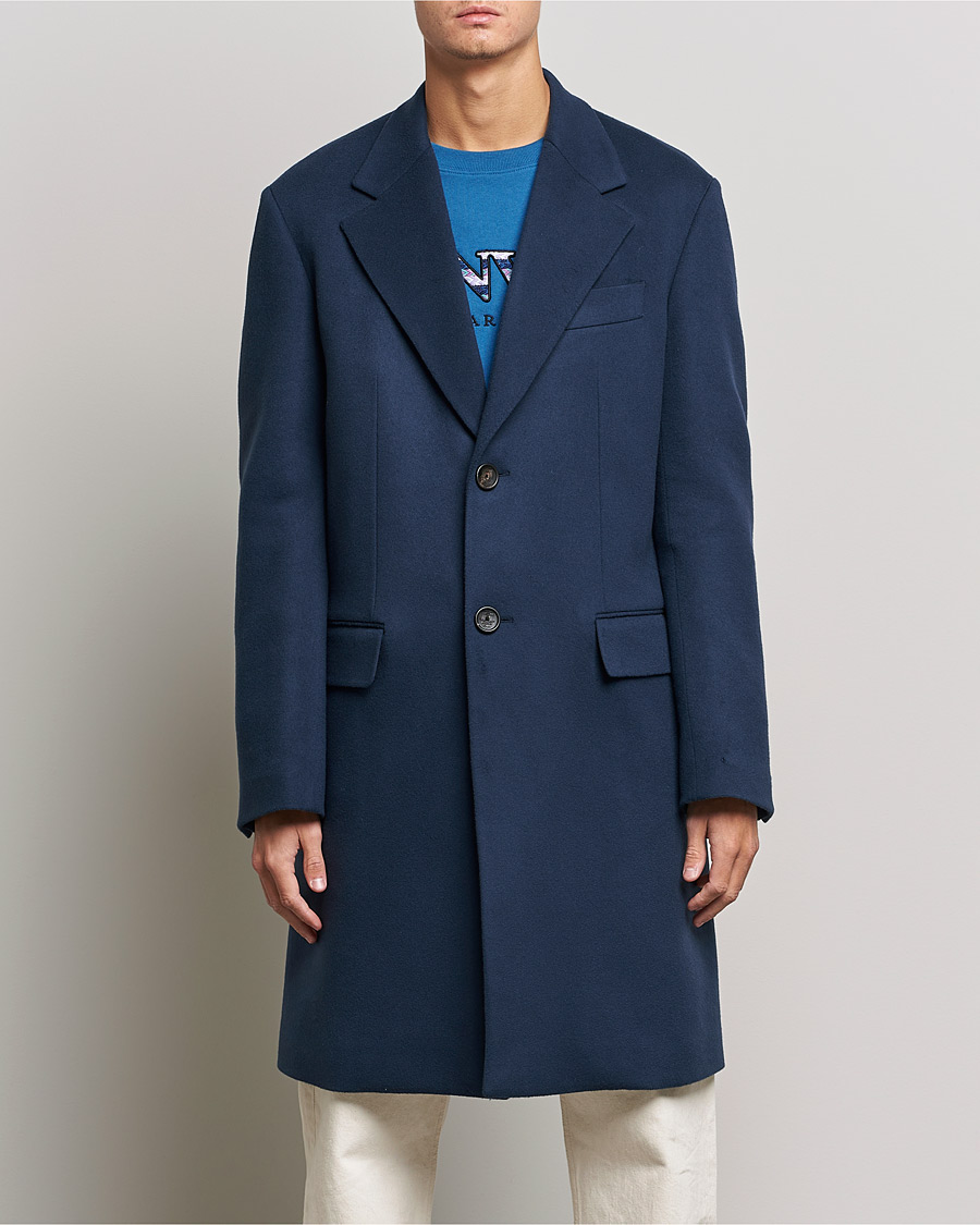Herren | Jacken | Lanvin | Classic Wool Coat Midnight Blue