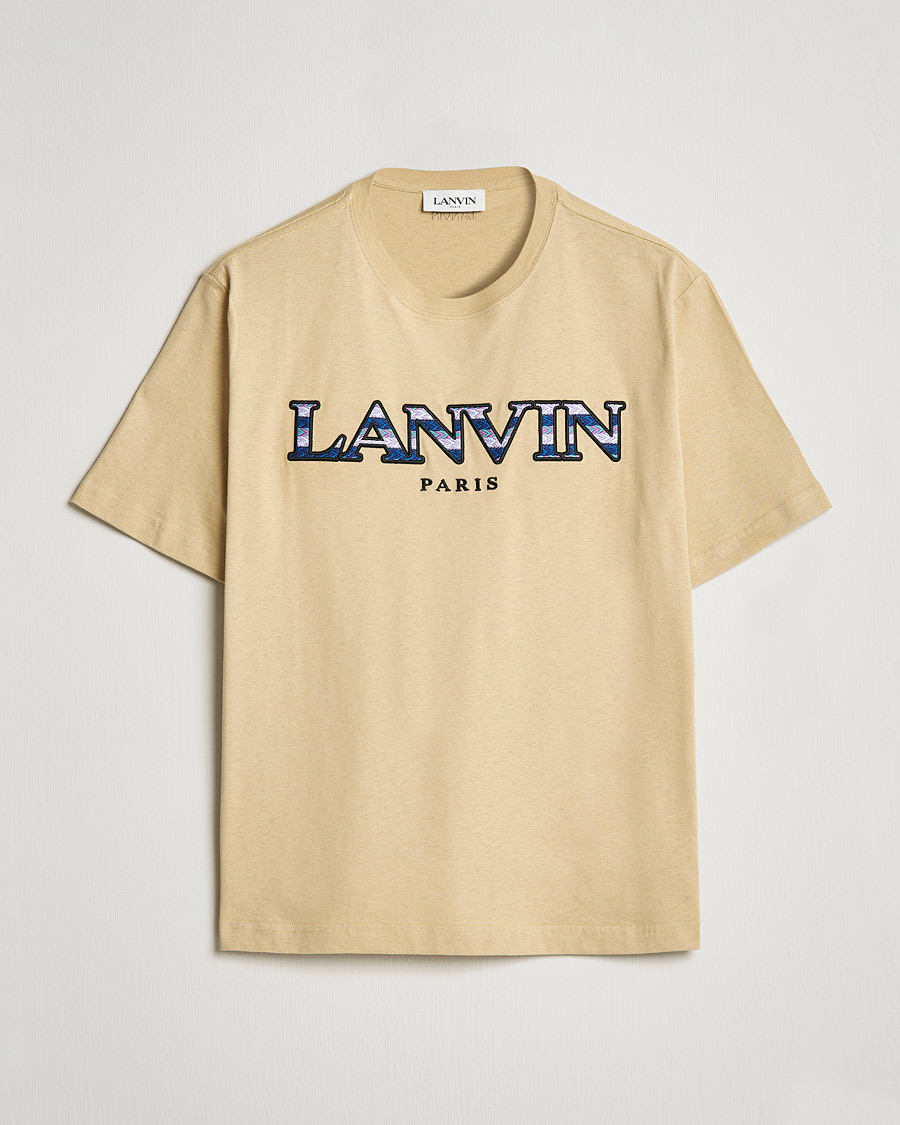 Herren | T-Shirts | Lanvin | Curb Logo T-Shirt Beige