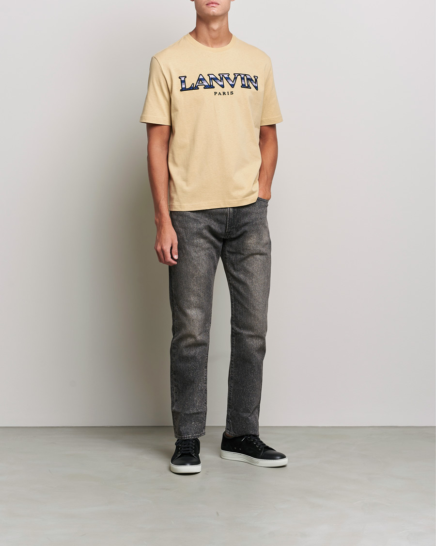 Herren | T-Shirts | Lanvin | Curb Logo T-Shirt Beige