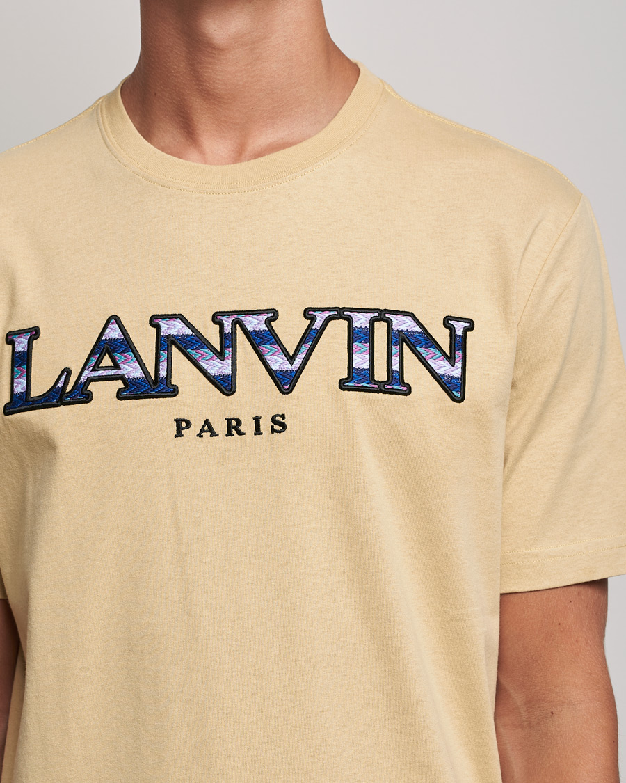 Herren | T-Shirts | Lanvin | Curb Logo T-Shirt Beige