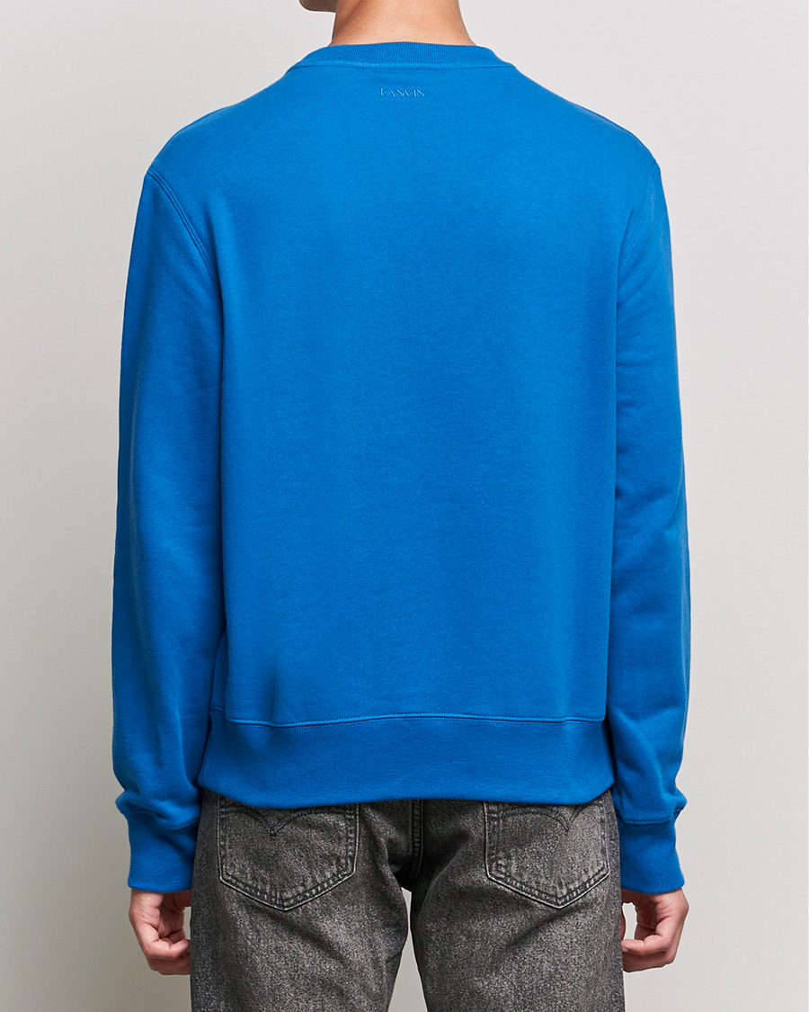 Herren | Pullover | Lanvin | Curb Logo Sweatshirt Blue Ocean