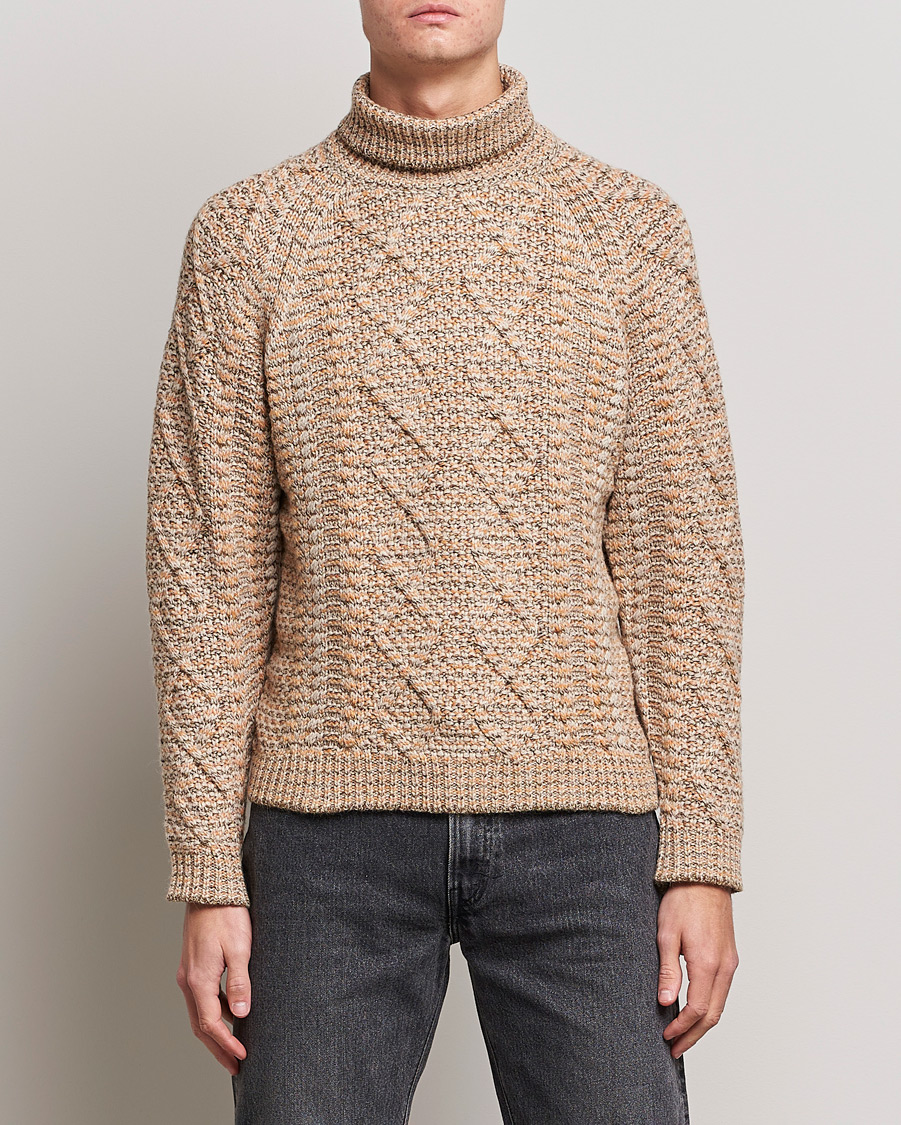 Herren | Pullover | Snow Peak | Alpaca Mix Turtleneck Ecru