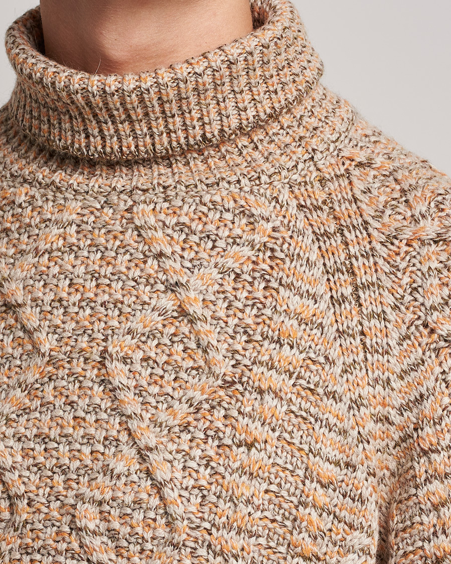 Herren | Pullover | Snow Peak | Alpaca Mix Turtleneck Ecru