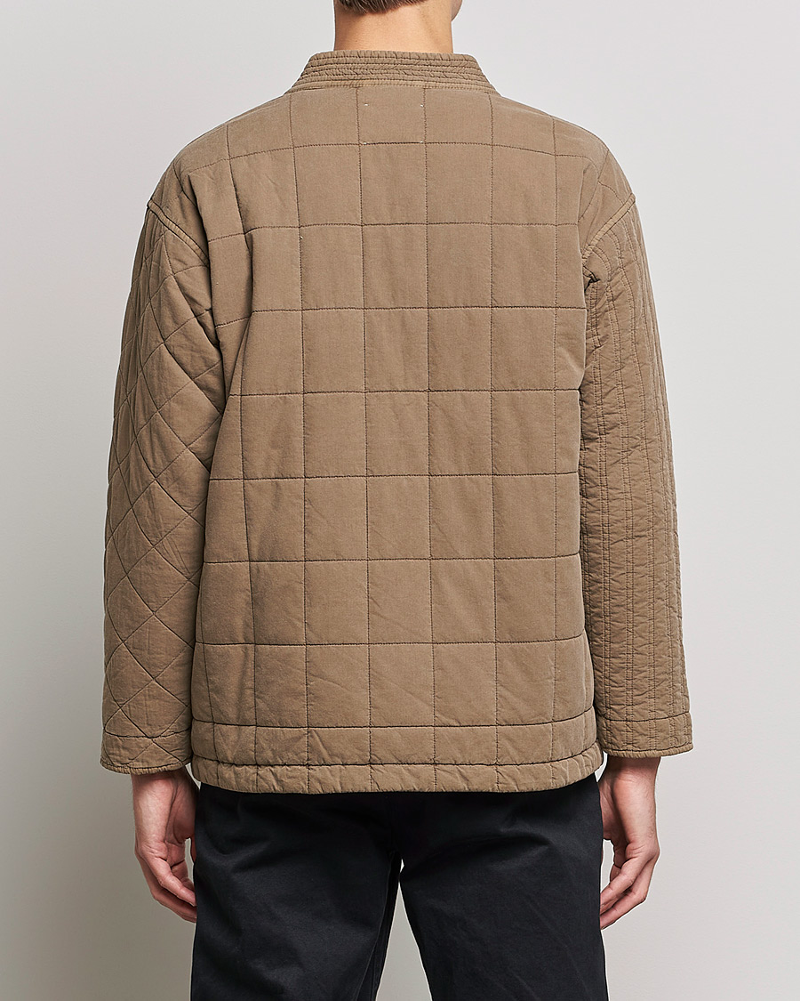 Herren | Pullover | Snow Peak | Patchwork Quilted Noragi Jacket Brown