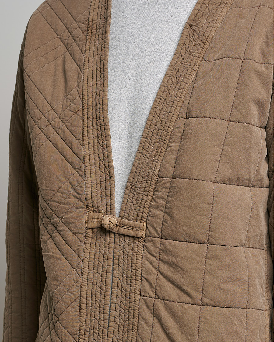 Herren | Pullover | Snow Peak | Patchwork Quilted Noragi Jacket Brown