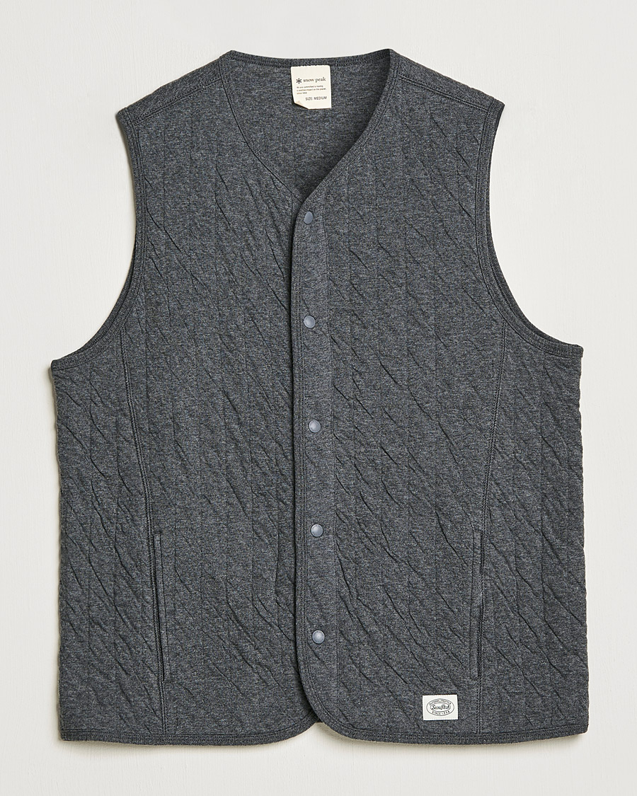 Herren | Pullover | Snow Peak | Natural Warm Stretch Vest Medium Grey