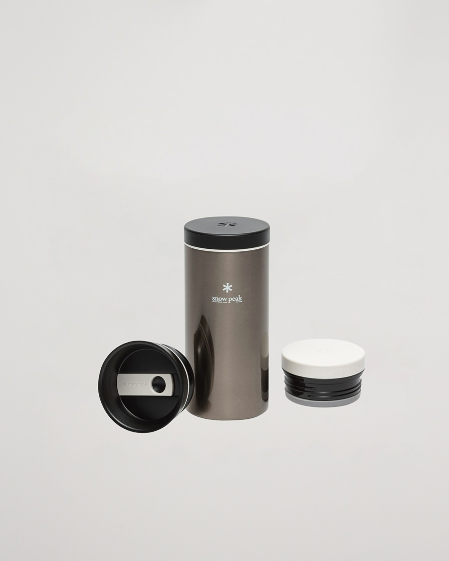 Herren | Snow Peak Kanpai Thermal Bottle Dark Silver | Snow Peak | Kanpai Thermal Bottle Dark Silver