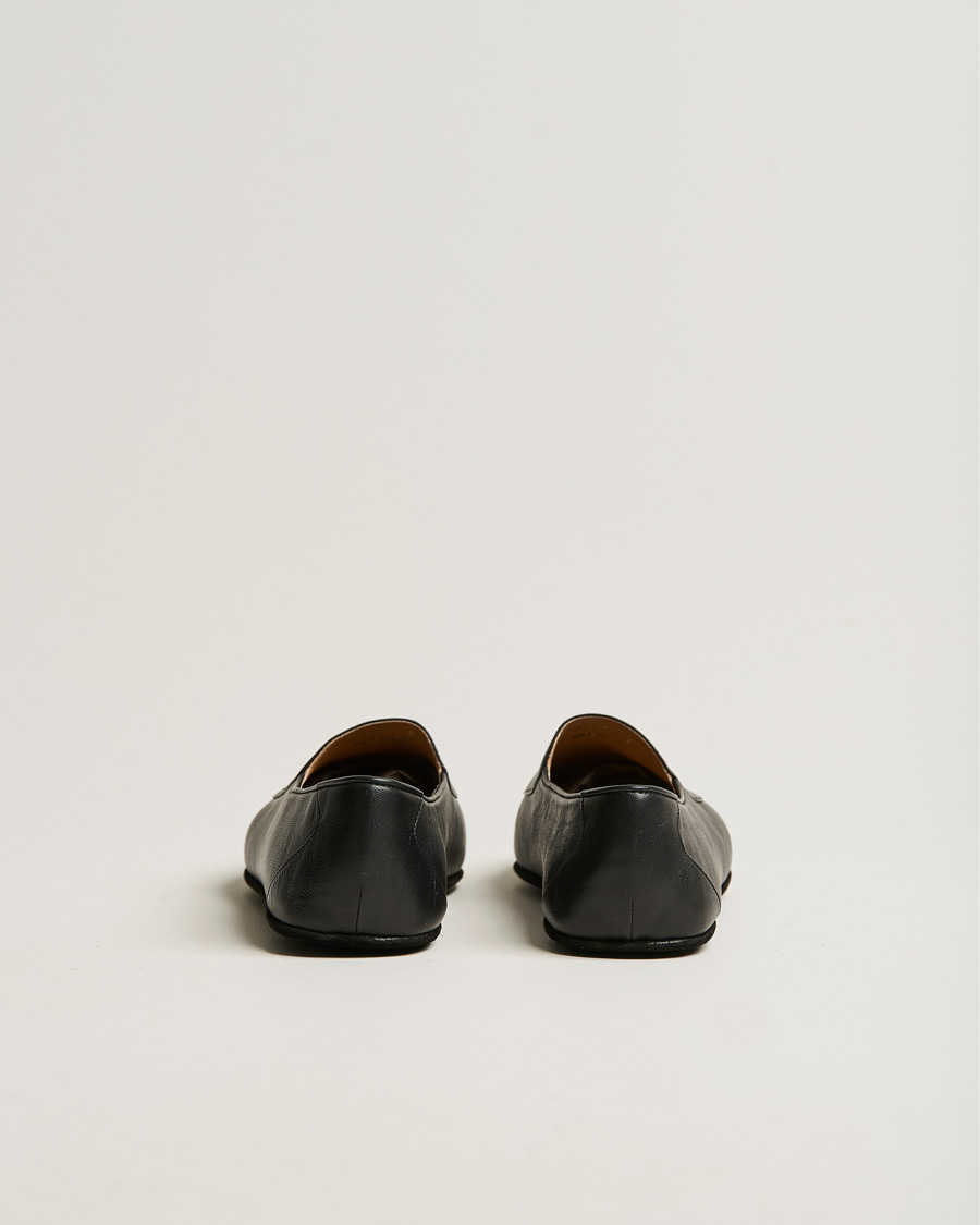 Herren | John Lobb Hampton Travel Slipper Black Lamb Leather | John Lobb | Hampton Travel Slipper Black Lamb Leather