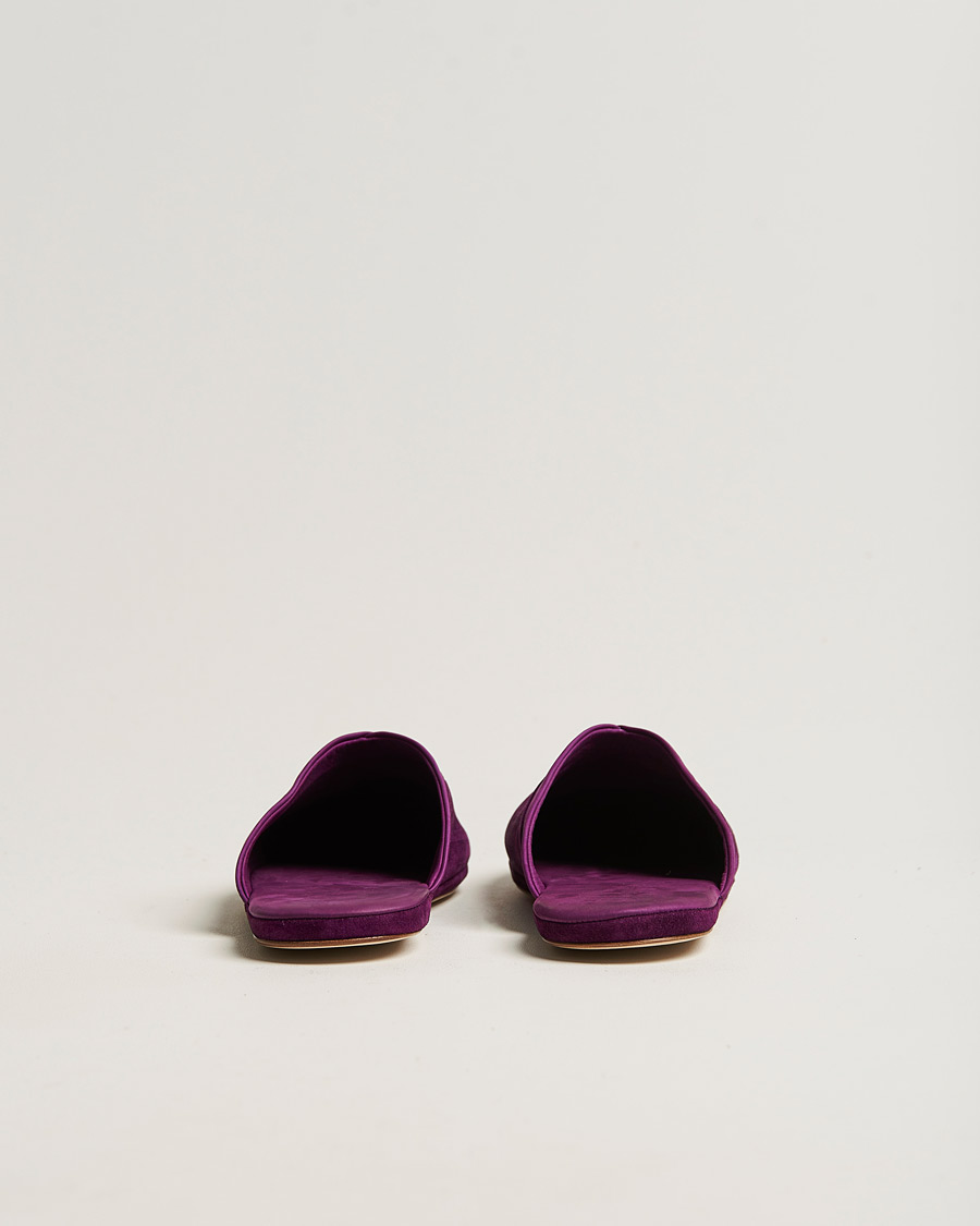 Herren | John Lobb Knighton Slipper Purple Cashmere Suede | John Lobb | Knighton Slipper Purple Cashmere Suede