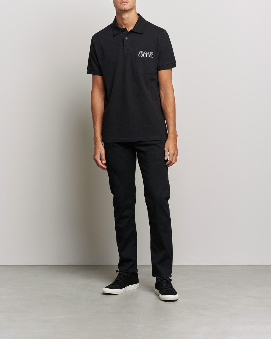 Herren | Poloshirts | Versace Jeans Couture | Logo Polo Shirt Black