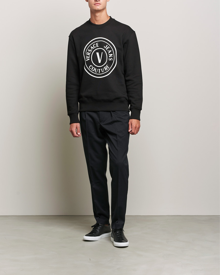Herren | Pullover | Versace Jeans Couture | Big V Emblem Sweatshirt Black