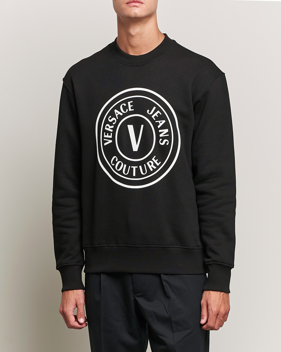 Herren | Pullover | Versace Jeans Couture | Big V Emblem Sweatshirt Black