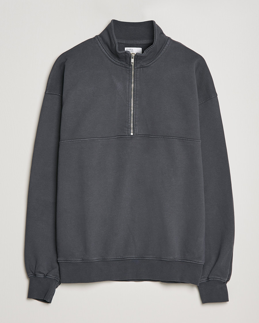 Herren | Pullover | Colorful Standard | Classic Organic Half-Zip Lava Grey