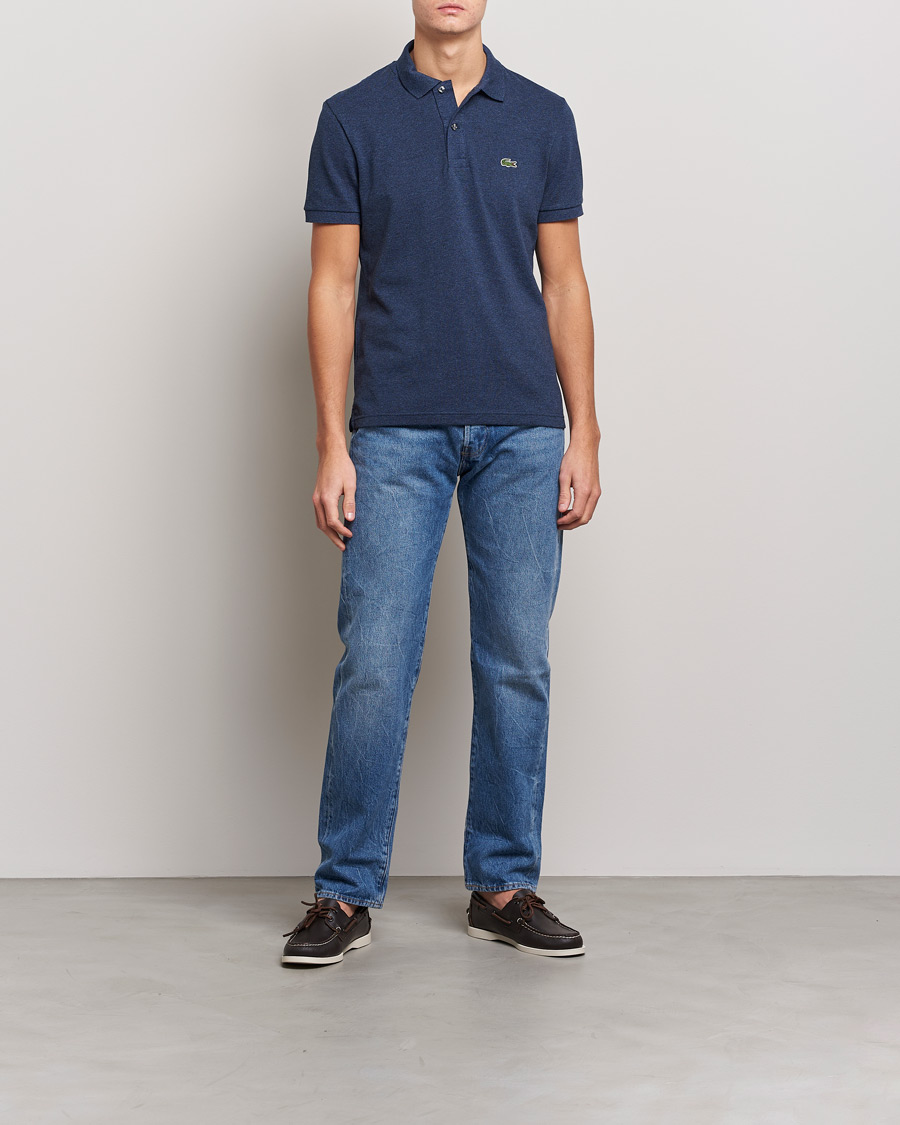 Herren | Poloshirts | Lacoste | Slim Fit Polo Piké Dark Indigo Blue