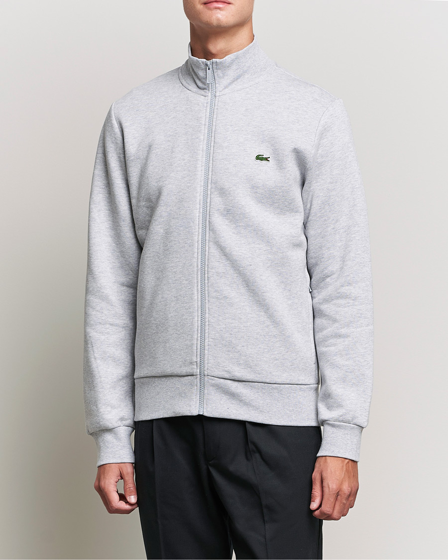Herren |  | Lacoste | Full Zip Sweater Silver Chine