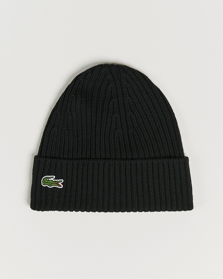 Herren | Mützen | Lacoste | Wool Knitted Beanie Black