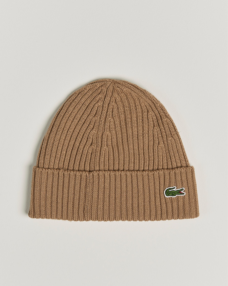 Herren | Lacoste Wool Knitted Beanie Leafy | Lacoste | Wool Knitted Beanie Leafy